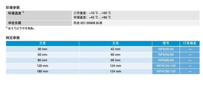 sick WFM 槽型傳感器