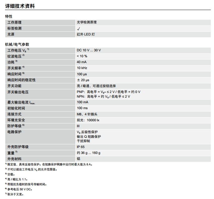 sick WFnext 槽型傳感器