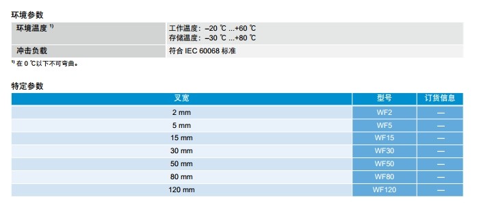 sick WFnext 槽型傳感器